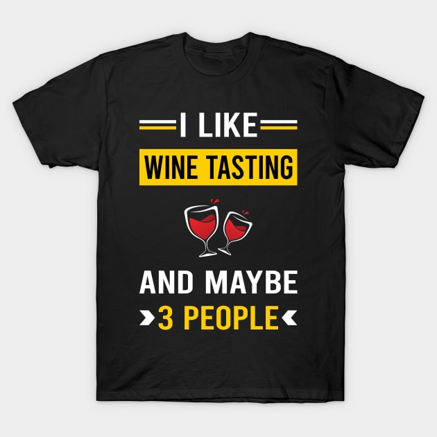 3 People Wine Tasting T-Shirt by Bourguignon Aror